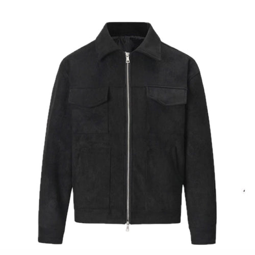 Leather Utility Jacket