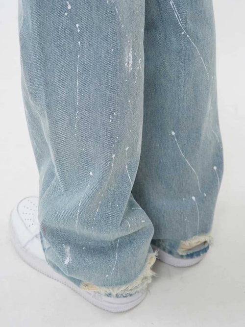 Splashed Color Denim