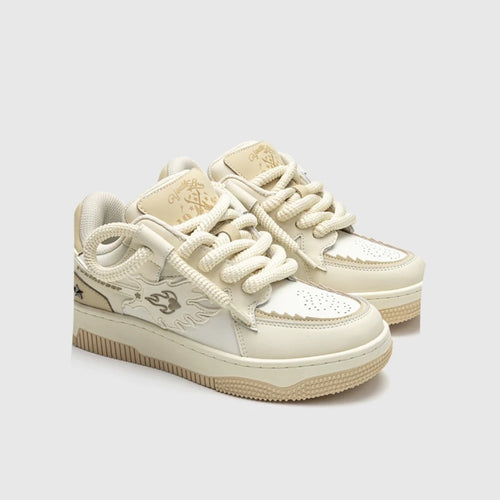 Beige Flame Sneaker